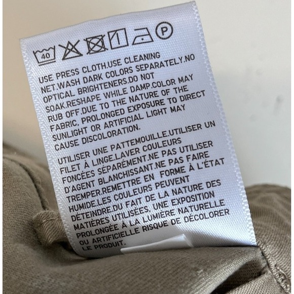 Uniqlo :C Pants Womens‎ Size 4 Clare Waight Keller Barrel Wide Balloon Tan Beige - Picture 4 of 10